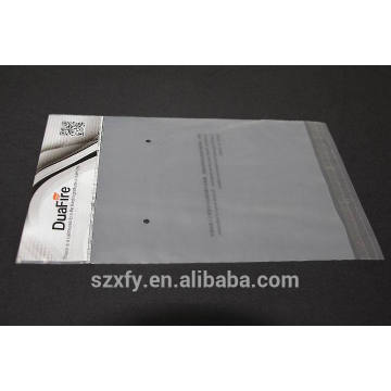 Transparent self-adhesive OPP plastic bag with printed header